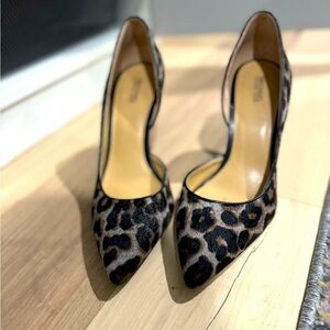 Leopard print heels. Worn 1x.